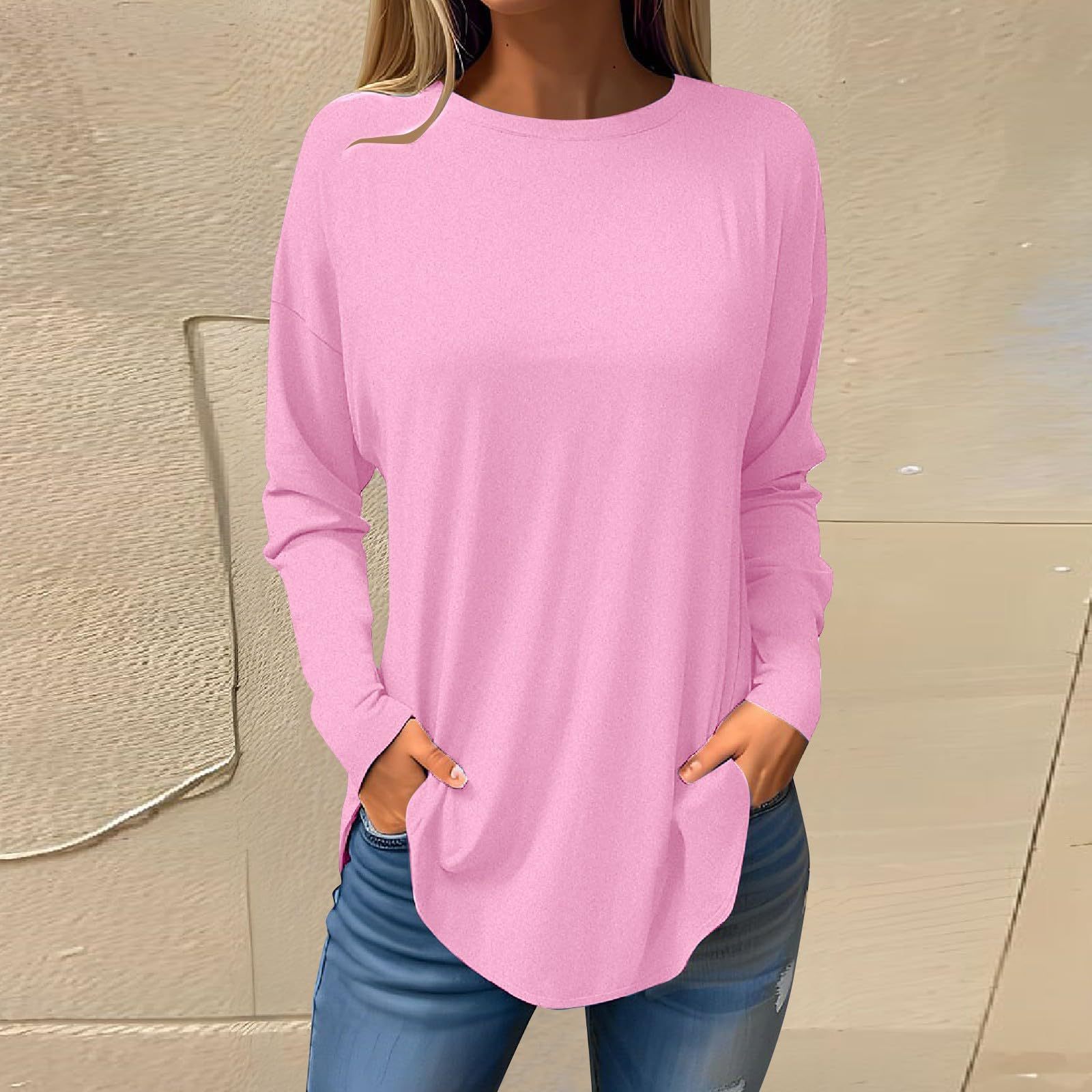Mature Women's Top Versatile Long Sleeve T-shirt Personalized Street Style Loose Print