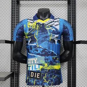 2025/2026 Player Version Manchester City Limited Edition blue Football Shirt 1:1 Thai Quality