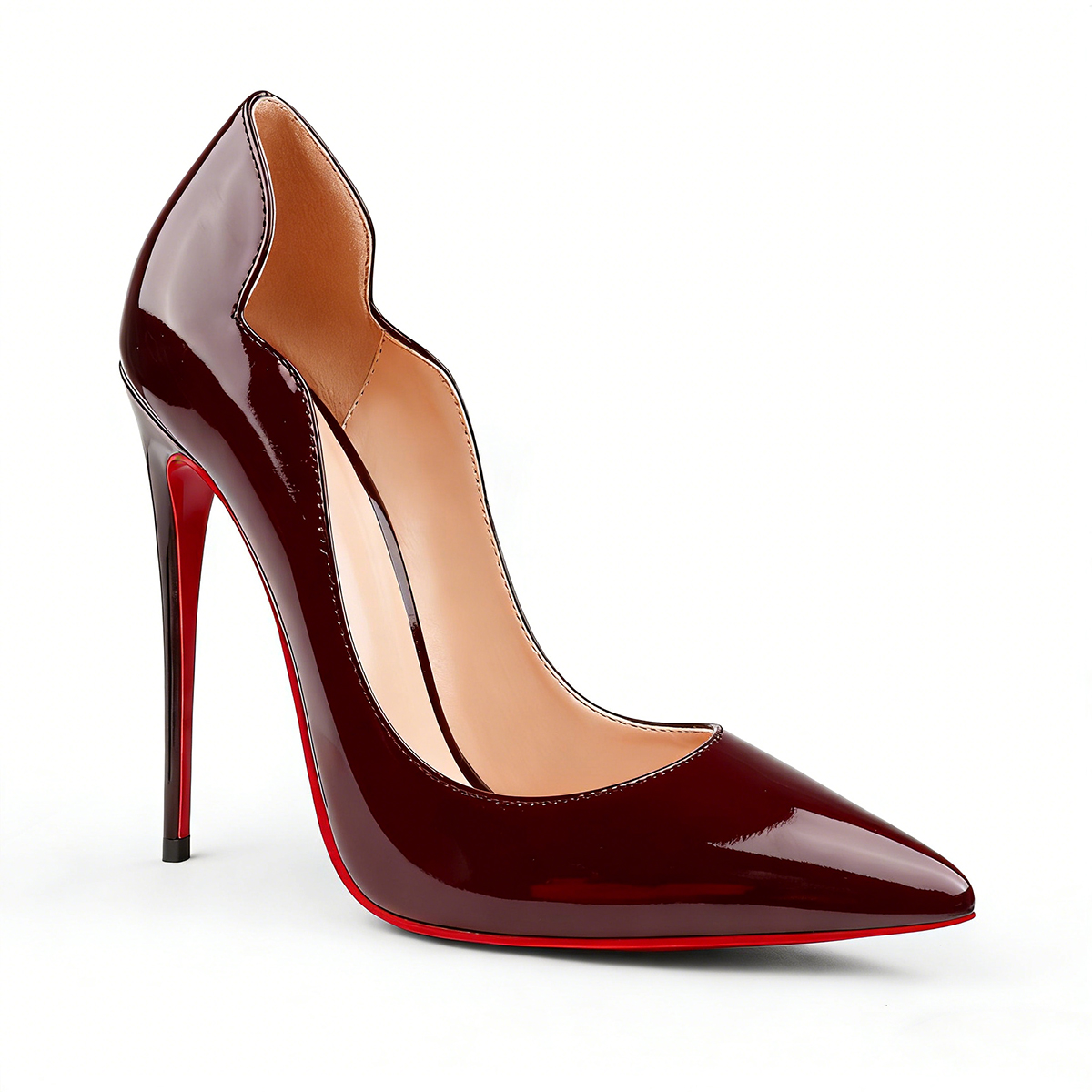 Classic Women's Red Bottom High Heels for Party Wedding Pumps-MERUMOTE