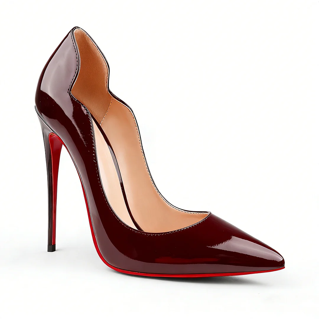 Classic Women's Red Bottom High Heels for Party Wedding Pumps-MERUMOTE