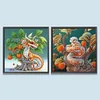 2Pack Dragon Snake-Crystal Rhinestone Diamond Painting(30x30cm)