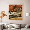 (US Only)Cat Stamped Cross Stitch Kit for Beginner Home DIY 14CT Embroidery Kit 44x50cm