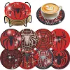 8pcs DIY Diamond Painting Coaster Kit With Holder - Spider
