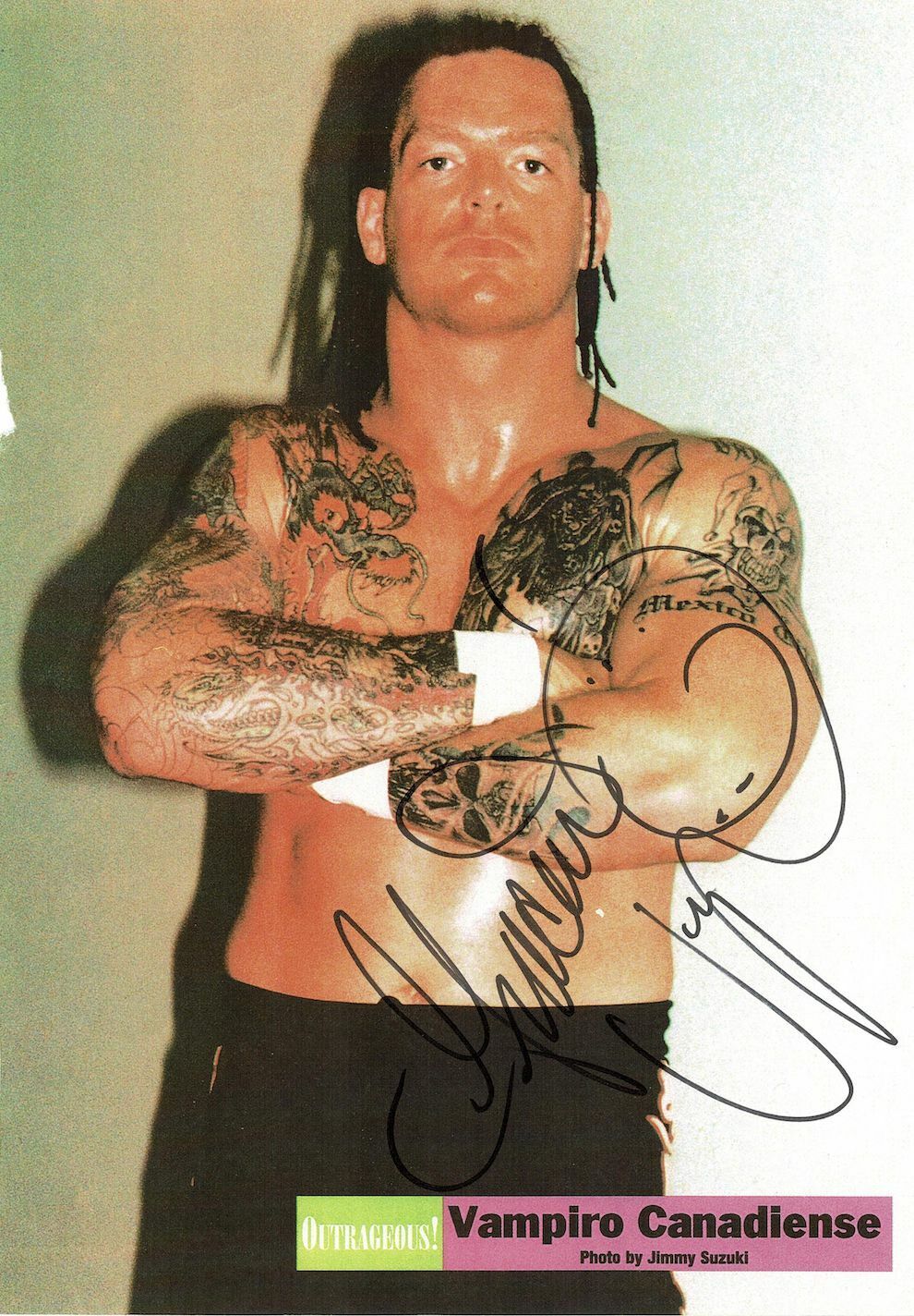 Vampiro signed autographed magazine Photo Poster painting! AMCo! 13505