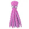2Pcs Octopus Dog Toy No Stuffing Squeaky Plush Puzzle Toy Interactive Chew Toy