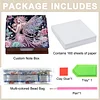 Wooden DIY Fairy Beauty Diamond Painting Kit Note Box with 160 Papers for Office