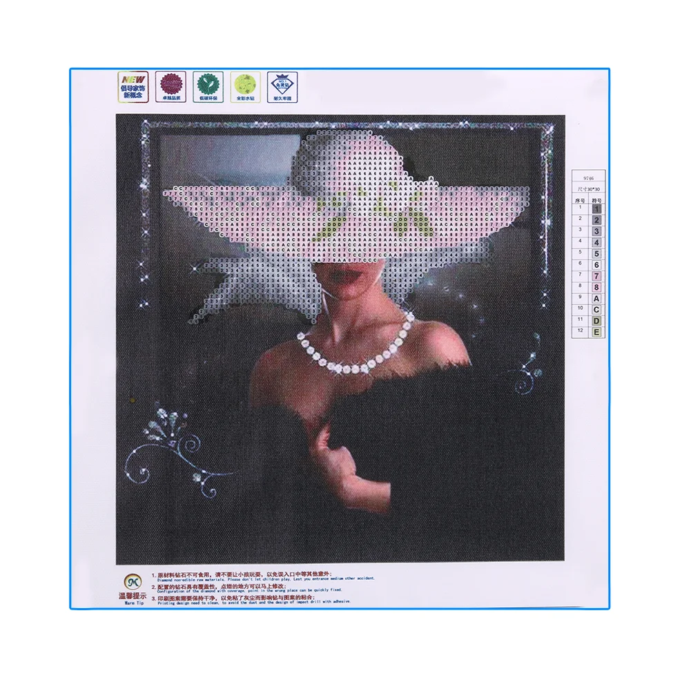 Diamond Painting - Partial Round Drill - Elegant Lady(30*30cm)