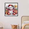 5D DIY Partial Special Shaped Drill Diamond Painting Xmas Snowman Decor 40x40cm