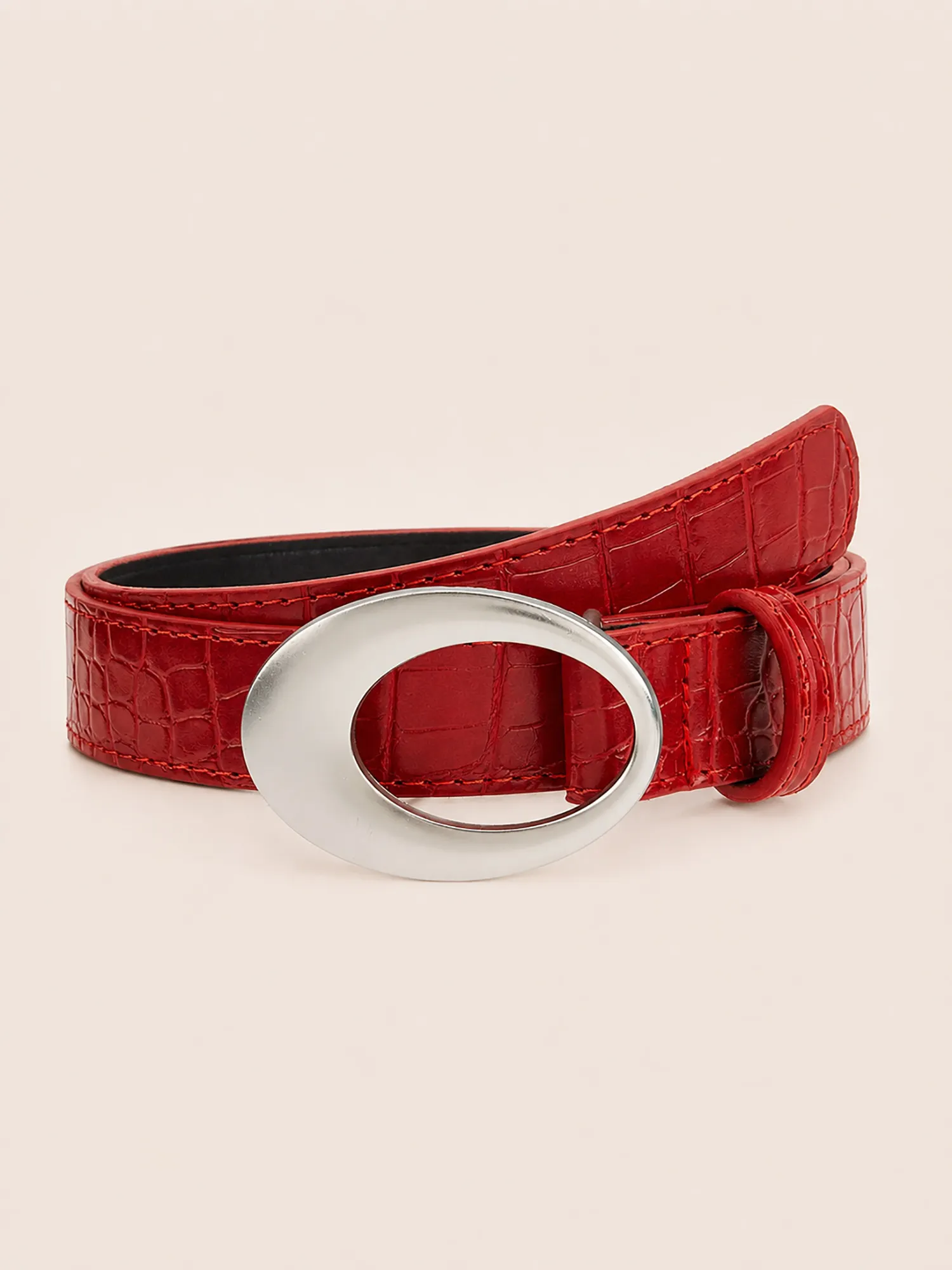 Vintage Y2K Faux Leather Waist Belt Ethnic Style Jeans Belt