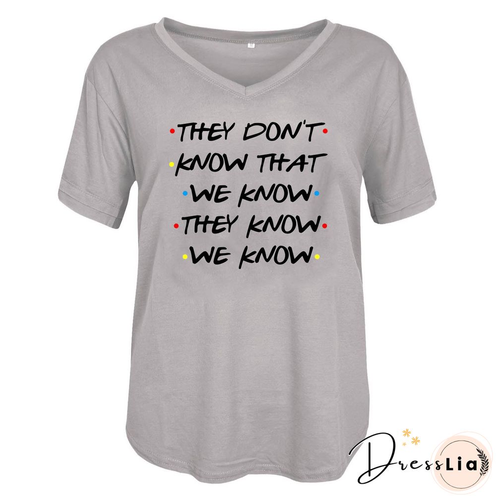 Loose V Neck Short Sleeve T Shirt Top