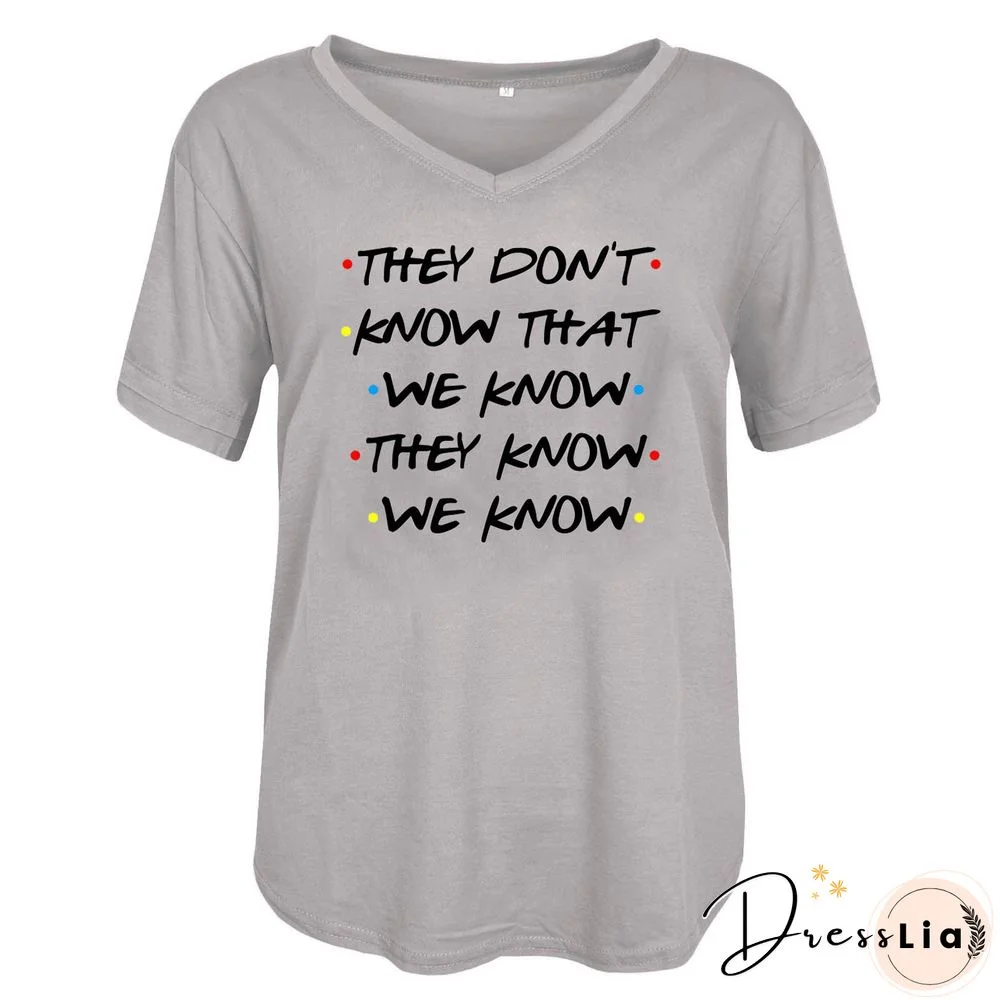 Loose V Neck Short Sleeve T Shirt Top