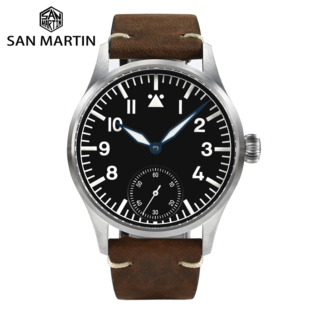 San Martin 41mm Classic Pilot Watch Men Watches SN0117G from the official product page