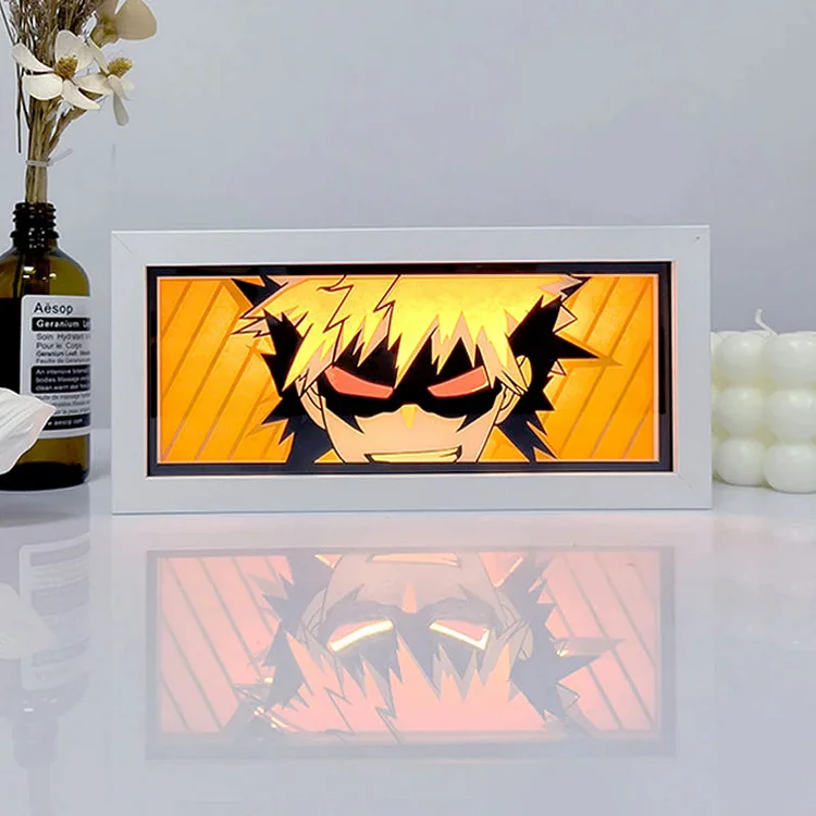 3D LED Box Light - My Hero Academia-Bakugo
