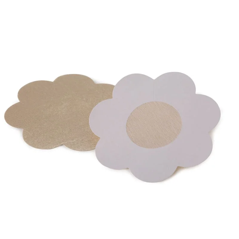 Meet'r 10pcs/lot Flower Disposable Breasts Stickers Invisible Nipple Covers Paste Anti Emptied Chest Paste Prevent dew point