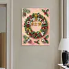 Diamond Painting-DIY Crystal Rhinestone Merry Christmas with Frame(40x30cm)
