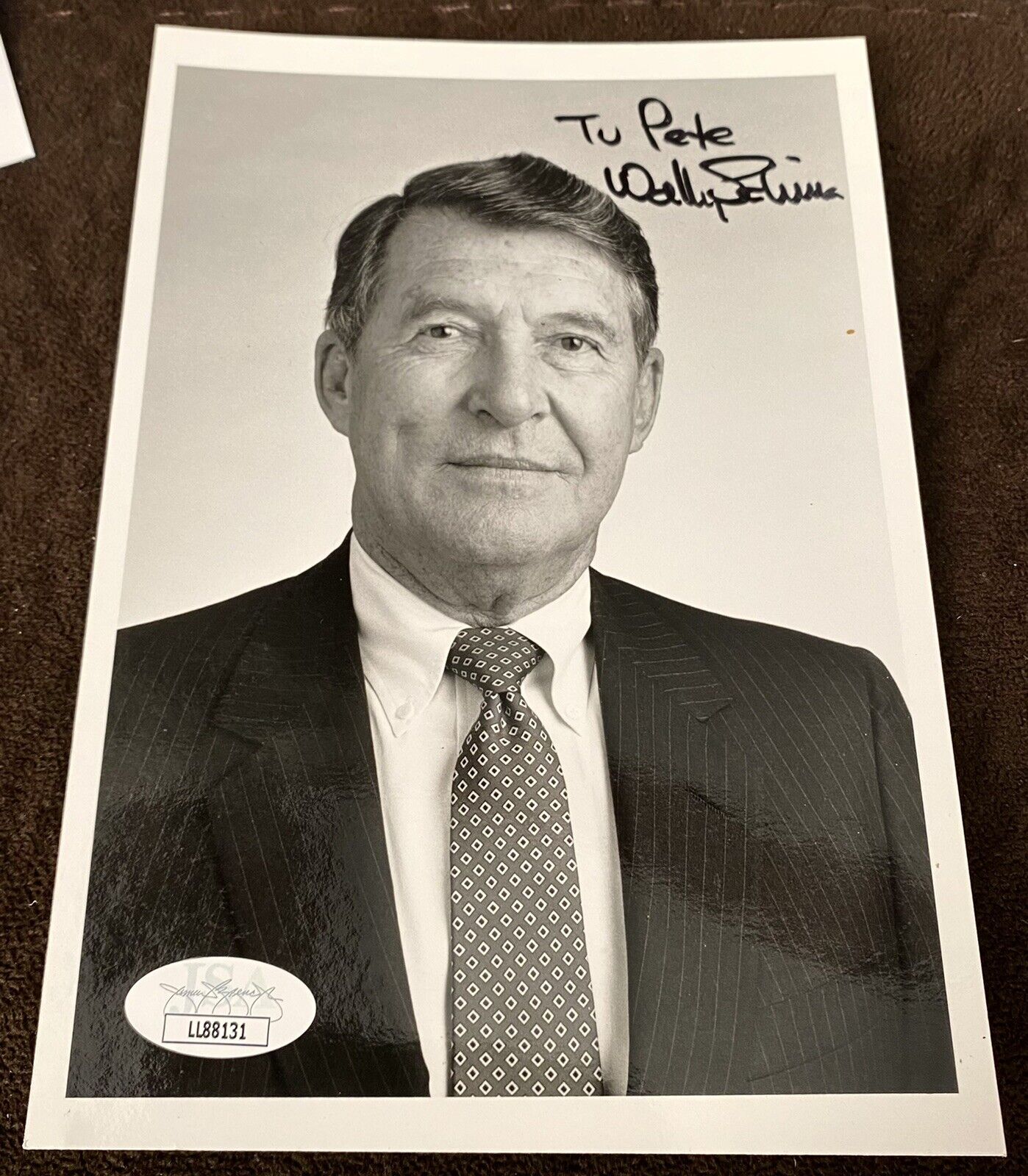 Wally Schirra JSA James Spence COA Hand Signed Photo Poster paintinggraph Autograph