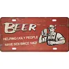 Beer Advertisement Posters - Car License(12*6Inch) - Bar