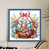 Easter Eggs In Flower Basket-14CT Stamped Cross Stitch 40*40cm/15.75*15.75in