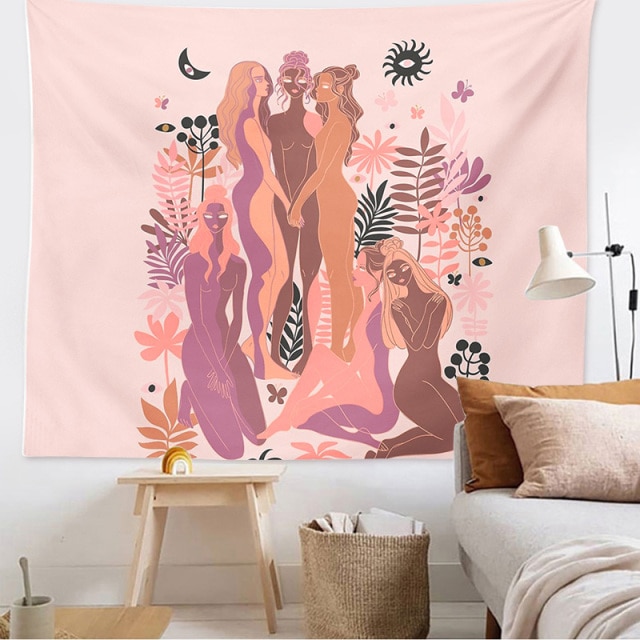 

Wall Tapestry - Sun And Moon Flower Woman-150*130cm, 501 Original