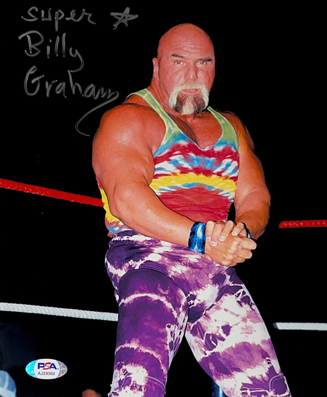 WWE BILLY GRAHAM HAND SIGNED AUTOGRAPHED 8X10 Photo Poster painting WITH PSA DNA COA RARE 33