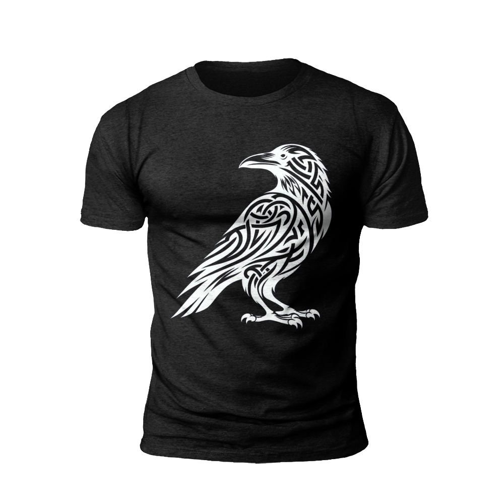 Mystic Raven T-Shirt - Embrace the Wisdom of the North