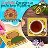 8pcs Cartoon DIY Diamond Painting Wooden Coasters Kits with Holder (Capybara)