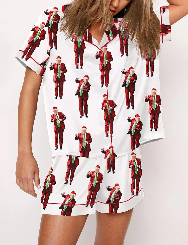 Women's DT Santa Dancing Christmas Pajama Set