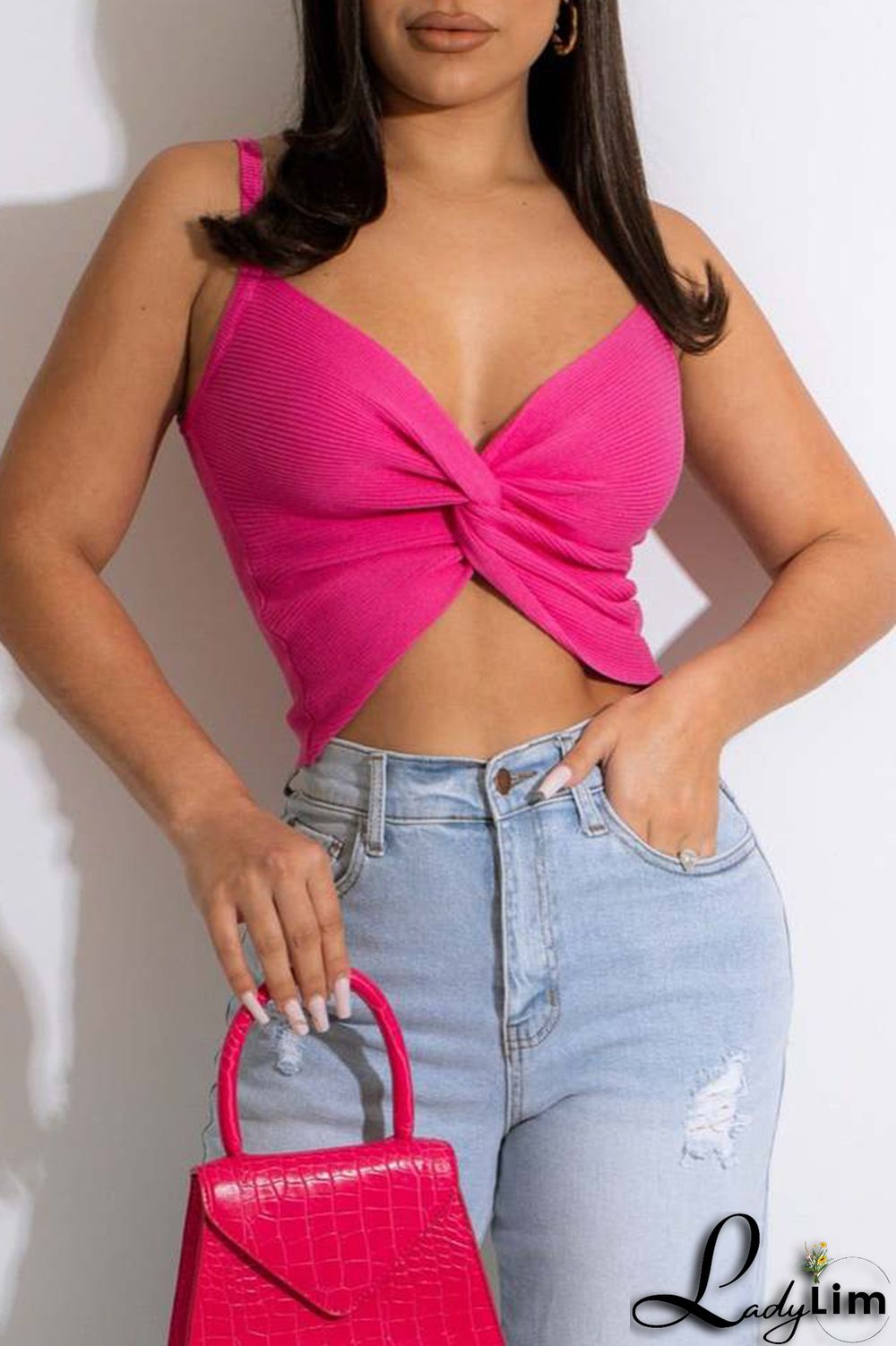 Black Fashion Sexy Solid Vests Spaghetti Strap Tops