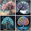 (US Local)4Pack Tree-Crystal Rhinestone Diamond Painting(30x30cm)