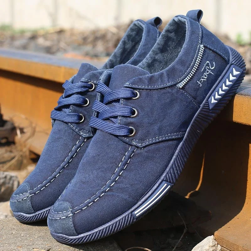 Canvas Men Shoes Denim Lace-Up Men Casual Shoes New 2018 Plimsolls Breathable Male Footwear Spring Autumn Men Footwear866