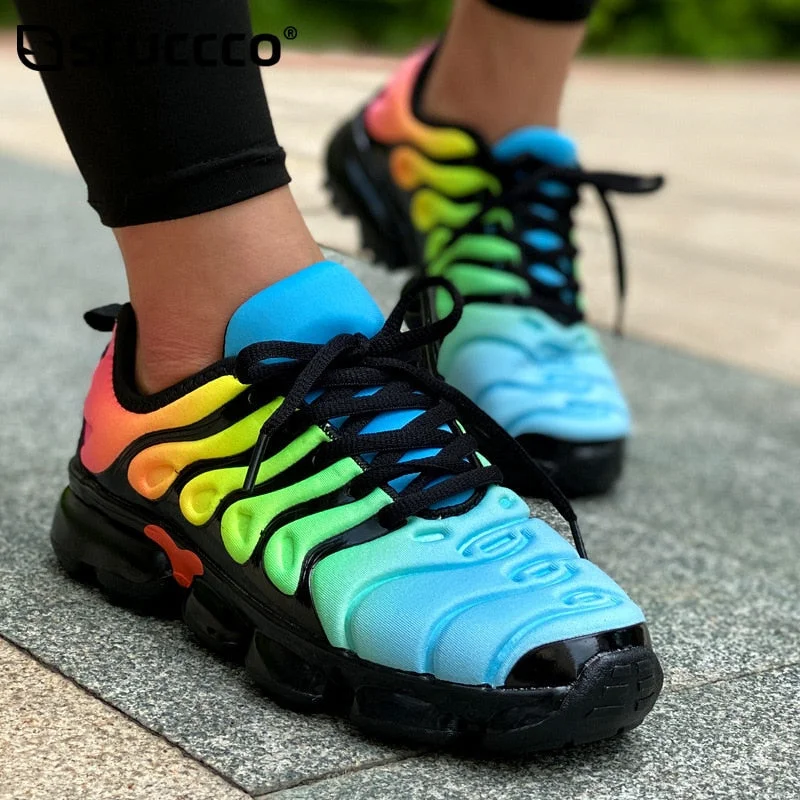 2020 Women Shoes Summer Outdoor Flat Sneakers Fashion Lace Colorful Comfortable Casual Plus Size 44 Shoes for Women Sneakers
