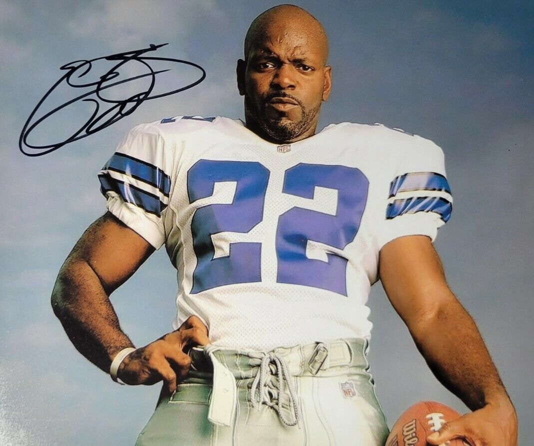 Emmitt Smith Authentic Autographed 8x10 Photo Poster painting w/ COA