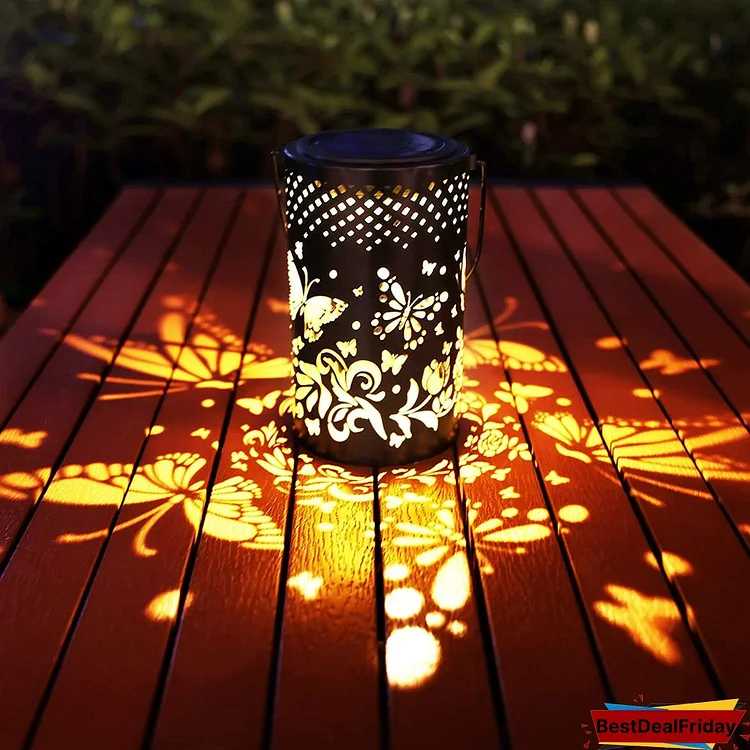 Waterproof Solar Metal Lantern For Outdoor Decoration