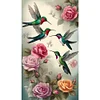 Diamond Painting-DIY Full Round Drill Hummingbird and Flower(70*40 CM)