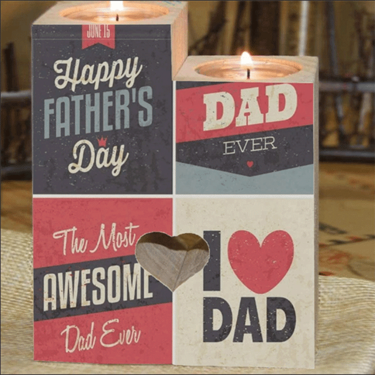 The Most Awesome Dad Ever,I Love You - Candle Holder
