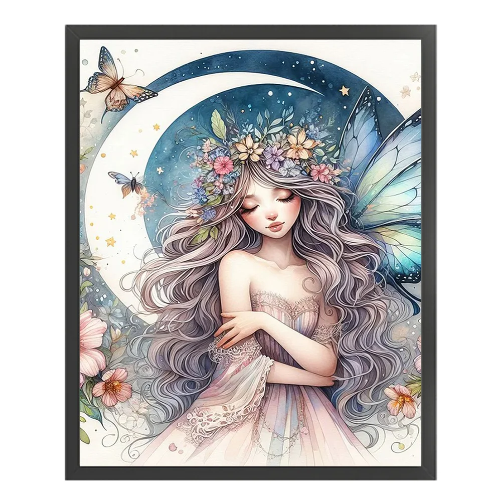 11CT Full Stamped Cross Stitch - Fairy(Canvas|40*50CM)