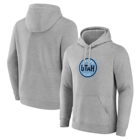 Men's Utah Mammoth Heather Draft Logo Pullover Hoodie