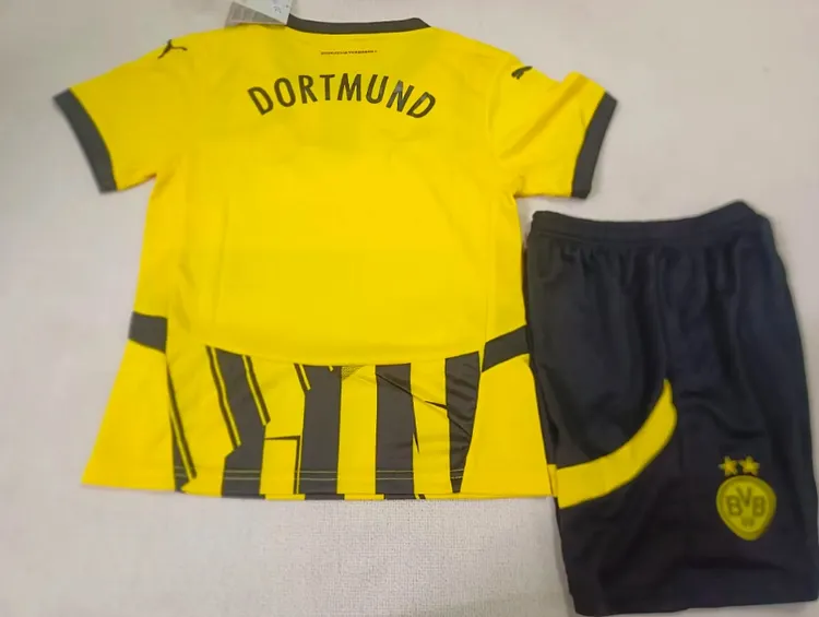 24-25 season Dortmund away kids clothing