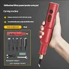 Small Fully Automatic Chisel Woodworker Bonsai Root Carving Lithium Battery Handheld Carving Machine Set