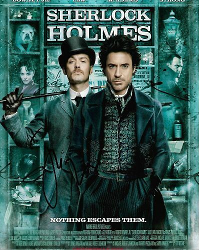 Jude Law sherlock holmes authentic hand signed autograph Photo Poster painting AFTAL COA (JL-2)