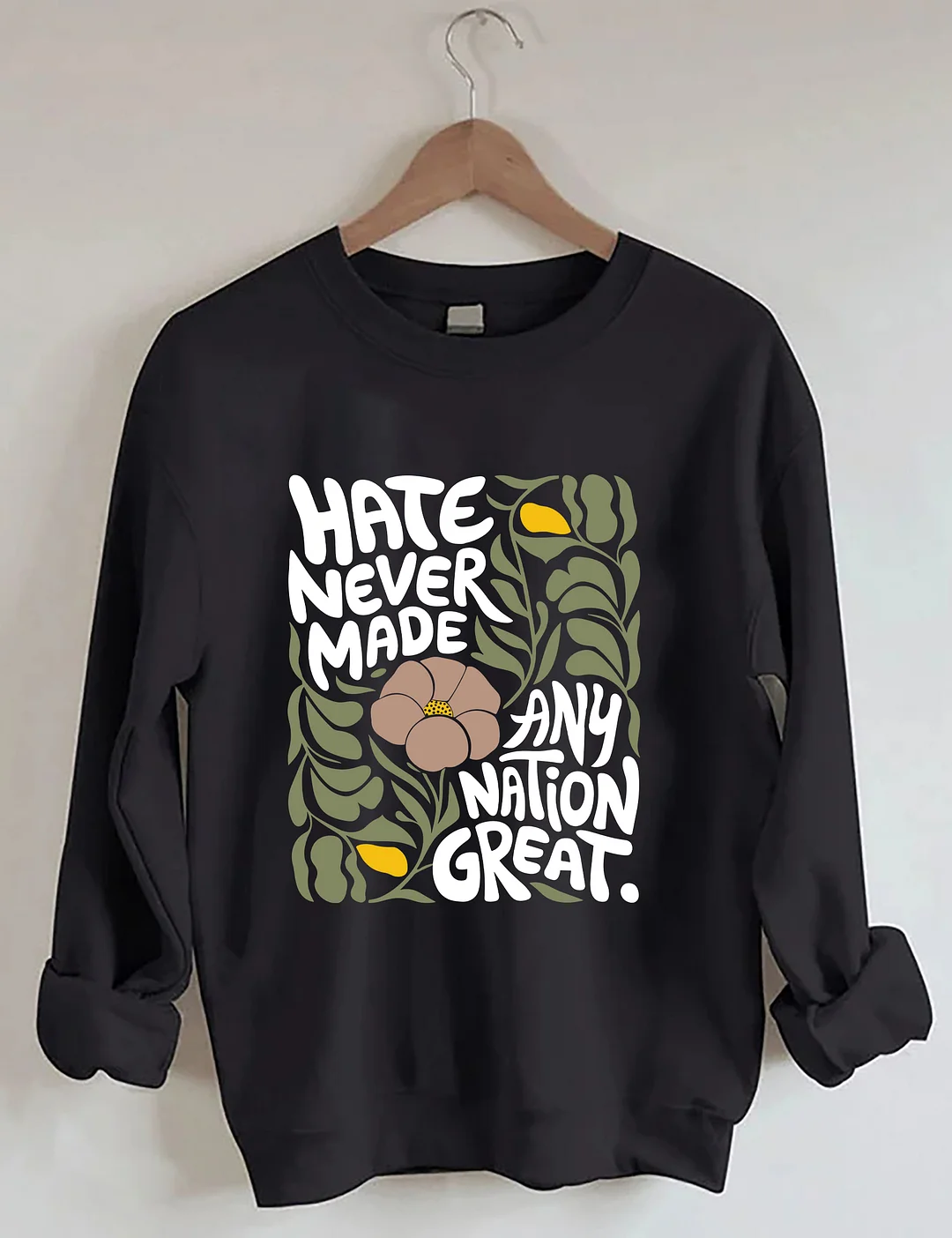 Trendy Floral Sweatshirt