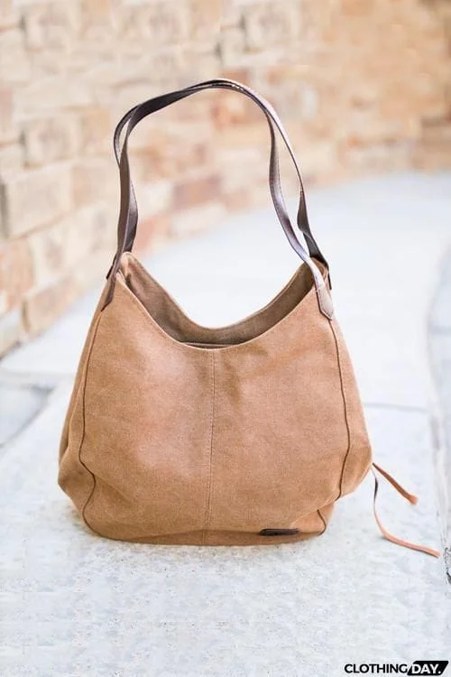 Canvas Hobo Bag