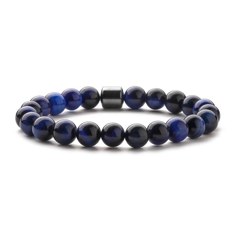 Minimalist Streetwear Geometric Turquoise Howlite Tiger Eye Beaded Unisex Bracelets