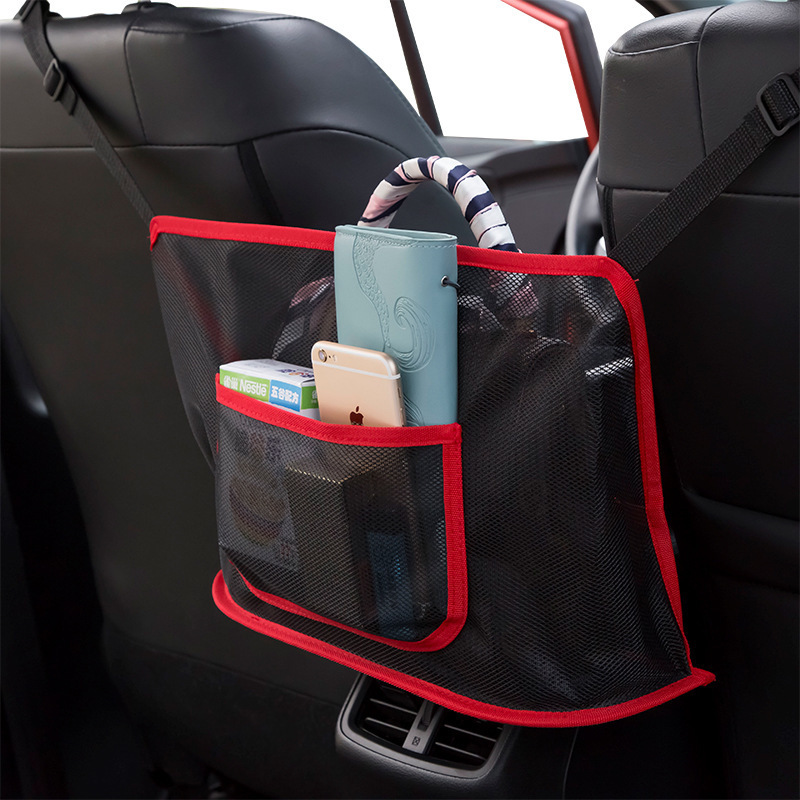 

Universal Car Back Mesh Storage Organizer Holder Bags Car Stowing Tidying, Black, 501 Original