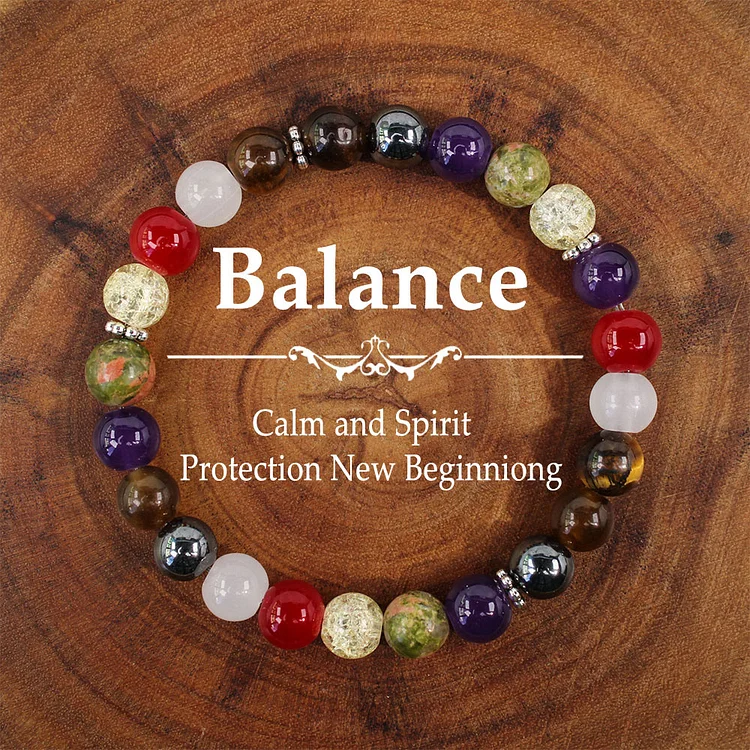 Natural Stone Crystal Bracelet Multi-Color Bracelet
