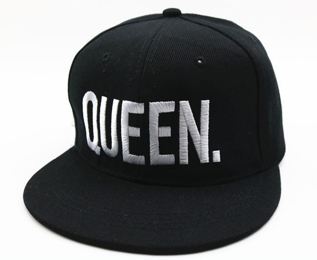 Queen King Letter Embroidery Couple Baseball Hat