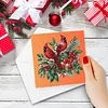 6pcs DIY Diamond Painting Greeting Card Set for Holiday Blessings Christmas Gift