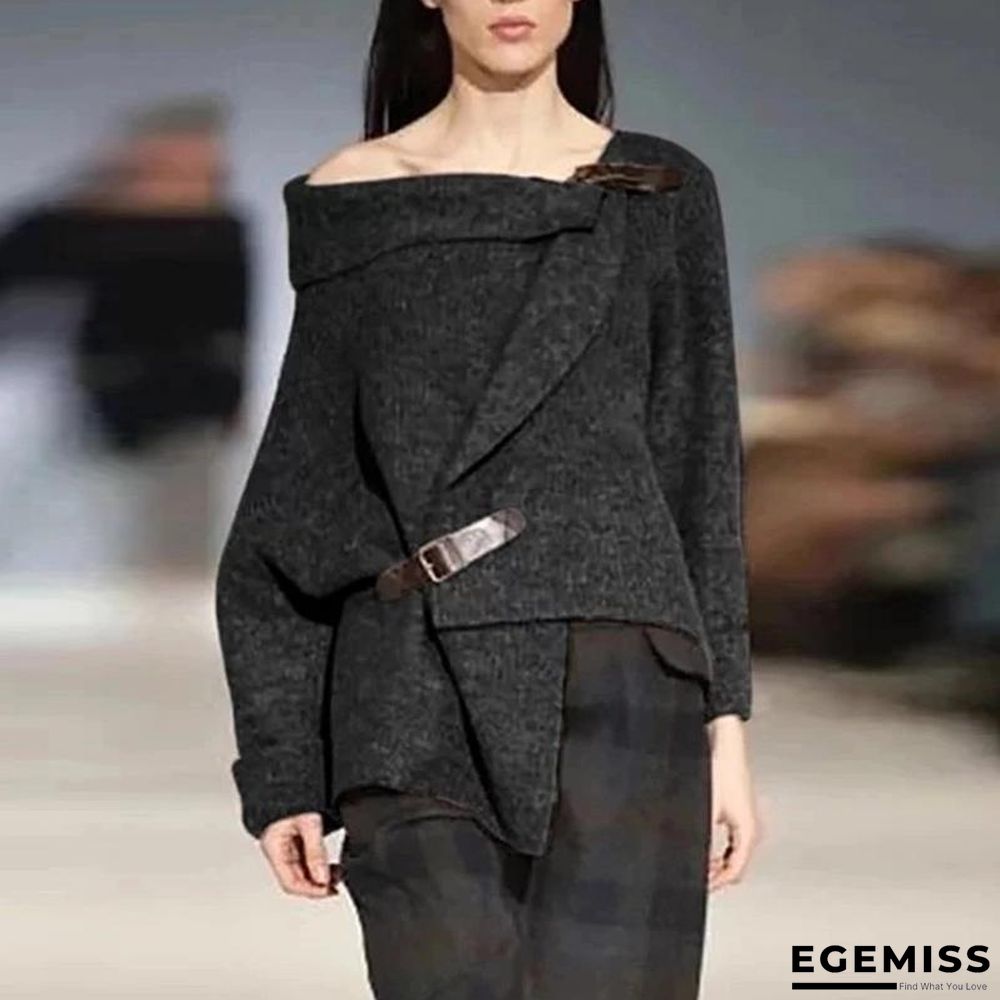 Long Sleeve Casual Sweater Tops | EGEMISS