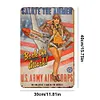 Military Girl - Vintage Metal Signs - 20*30cm/30*40cm
