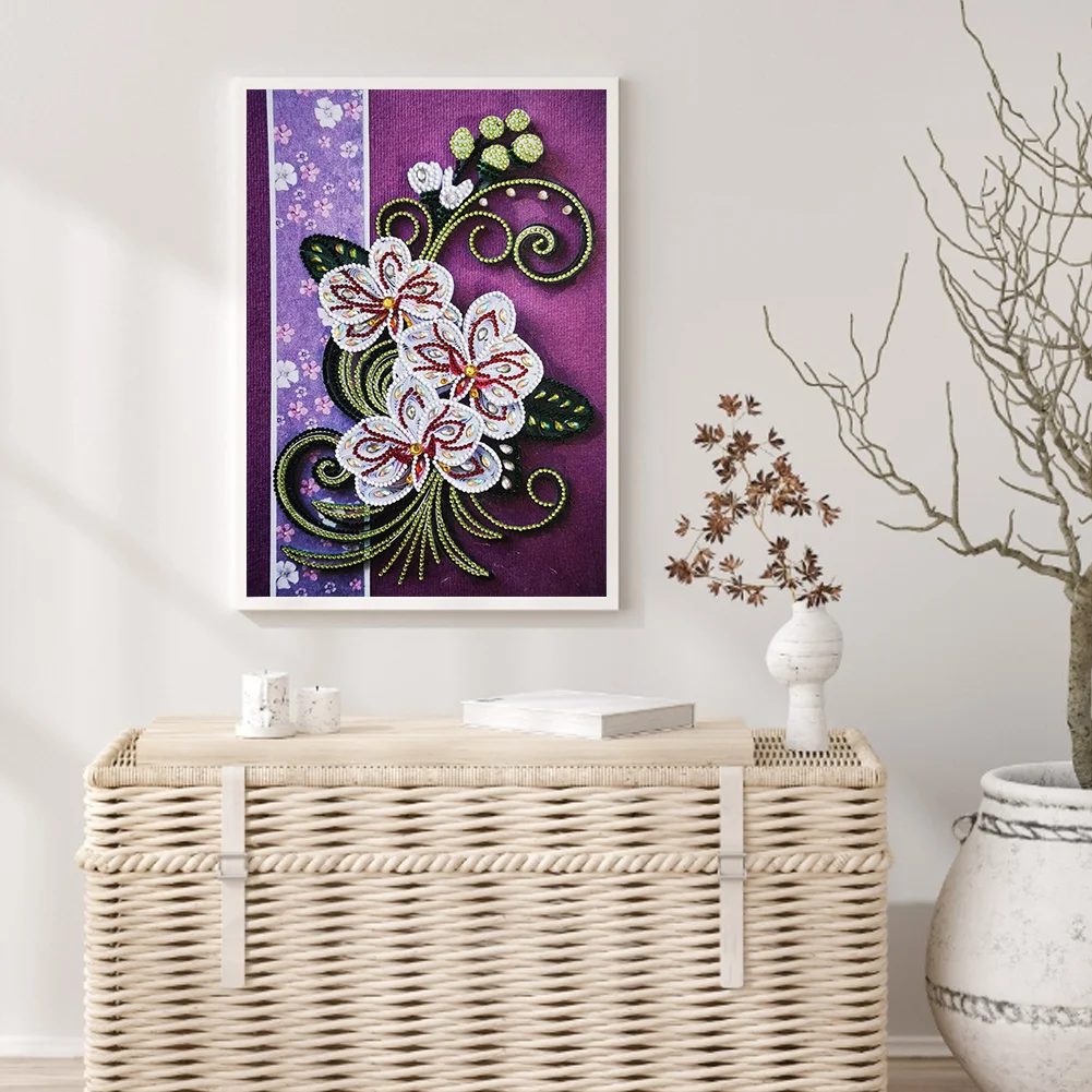 Diamond Painting - Special Shaped Drill - Flower(30*40cm)